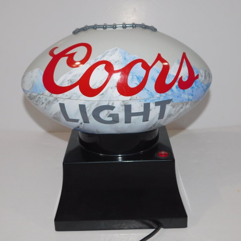 Coors Light Beer Popcorn Maker Football Shaped Koolatron Hot Air Man Cave
